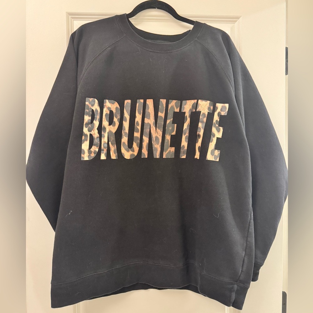 Brunette The Label Black oversized Sweatshirt